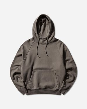 Cav Empt Men S Solid Big Heavy Hoodie Khaki - Grey