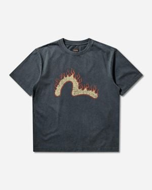 Evisu Men S Bold Seagull T-shirt Navy - Blue