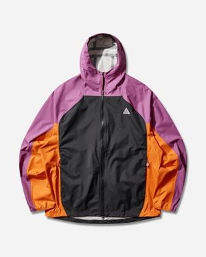 Nike Men S Acg Phantazma Storm-fit Adv Jacket Vivid Purple / Black / Safety Orange - Multicolour
