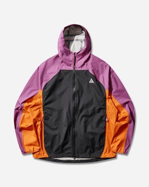 Nike Men S Acg Phantazma Storm-fit Adv Jacket Vivid Purple / Black / Safety Orange - Multicolor