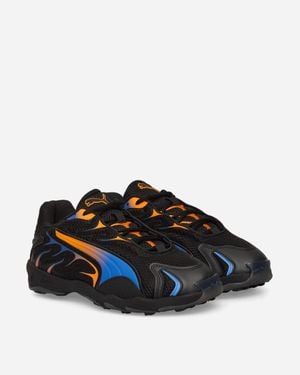 PUMA Inhale Trainers Black / Orange Glo - Blue