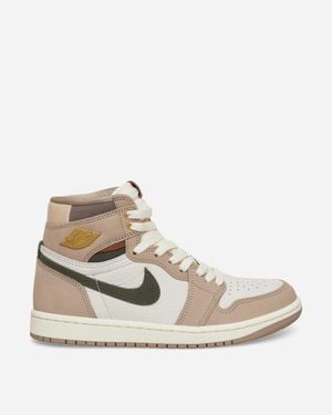 Nike S Air Jordan 1 High Og Trainers Khaki Sail - Natural