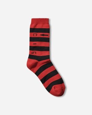 Cav Empt C.2 Stripe Socks - Red