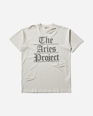 Aries S Distressed The Project Dress Off - White