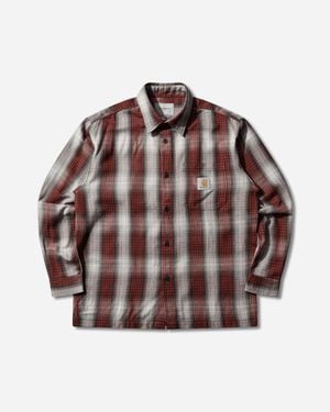 Carhartt S Harlin Shirt Chili Pepper - Brown