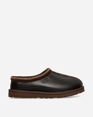 UGG Men S Tasman Leather Regenerate Clogs Ironwood - Brown