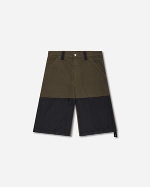 Oamc Peacemaker S Workwear Shorts Military - White