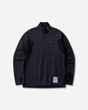 Satisfy Fuzzfleece Grid Half‑Zip Top - Blue