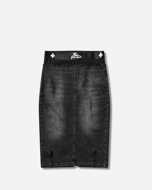 PROTOTYPES Women S Denim Pencil Skirt - Black