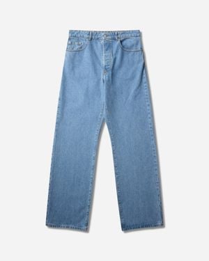 Dries Van Noten S Straight Leg Jeans Light - Blue