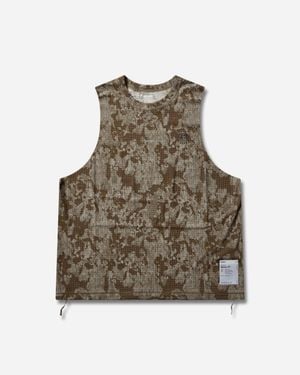 Satisfy Women S Space-o Muscle Tee Camo - Multicolour