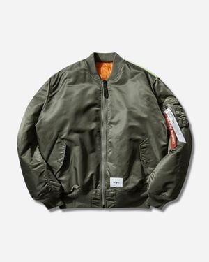 WTAPS Men S Alpha Industries Ma-1 Core Spec Jacket Olive Drab - Green