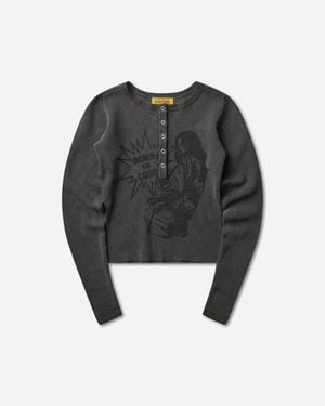 Hysteric Glamour S Born To Lose Pullover Charcoal - Black