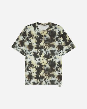 Oamc Peacemaker Men S Loose Fit T-shirt Military Camo - Green