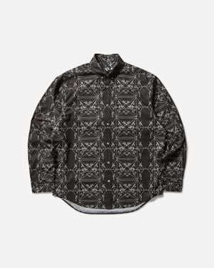 The Trilogy Tapes S Envelopes All Over Print Shirt - Grey
