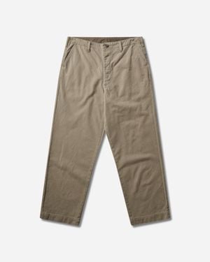 Hysteric Glamour S Hys Space Bender Trousers Khaki - White