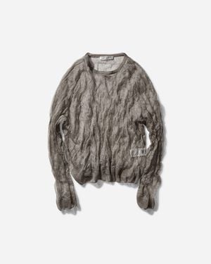 Our Legacy Women S True Roundneck Sweater Ash - Natural
