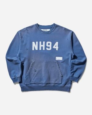 【NEIGHBORHOOD】FLEECE CREWNECK LS Neighborhood BW Crewneck Long Sleeve T-Shirt in Black | SVD