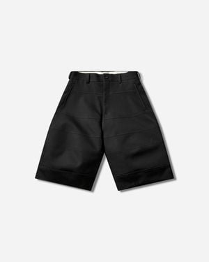 Comme des Garçons Men S Wide Leg Shorts - Black