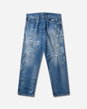 Polo Ralph Lauren S Vintage Classic Distressed Jeans Rockwall - Blue