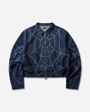 Kapital Men S 13oz Denim Std Thunderbird Blouson (kountry Dream Catch Remake) Indigo - Blue