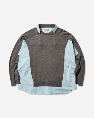 Undercover Women S Wool And Cotton Jumper Grey / Brown