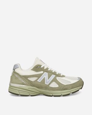 New Balance Made In Usa 990v4 Trainers Olive Leaf / Permafrost / Light Olive - Green