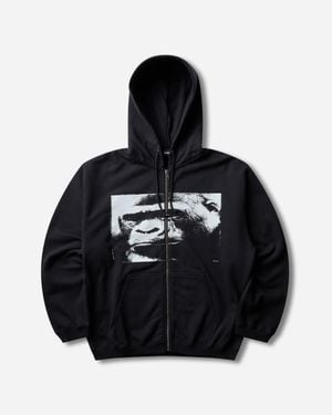X-Large Crying Zip Hoodie - Black