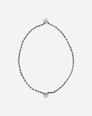 Neighborhood Cord Coin Necklace - Metallic