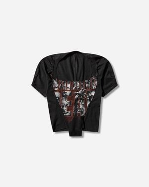 PROTOTYPES Women S Dirndl Cut Up Tee - Black