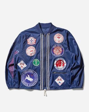Champion Men S 60's Souvenir Campus Jacket - Blue