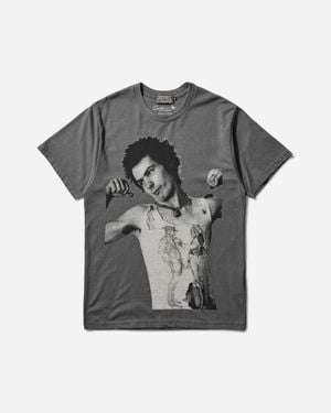 Hysteric Glamour Men S Dennis Morris / Sid July 77 T-shirt Charcoal - Grey