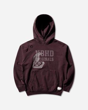 Neighborhood S Savage Sweat Hoodie Burgundy - Purple