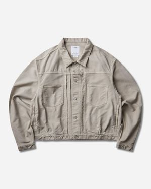 Visvim Men S Chore Jacket G.cords Ivory - Gray
