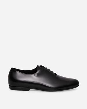Dries Van Noten Leather Oxford Shoes - Black