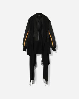 Undercover S Nylon Twill Ma-1 Jacket - Black
