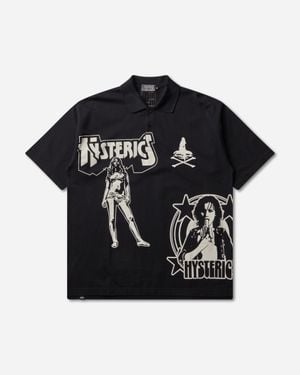 Hysteric Glamour S Metal Guid Polo Shirt - Black
