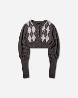 Nii HAI S Bubble Cardigan Argyle - Black