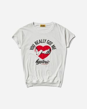 Hysteric Glamour Women S Music Lover T-shirt - White