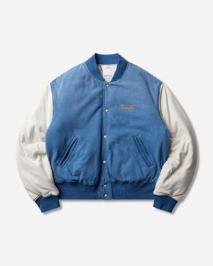Visvim Men S Varsity Era Down Jacket Light Indigo - Blue