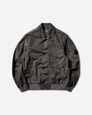 C.P. Company Men S Panama-r Bomber Jacket Gunmetal - Grey
