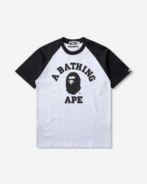 A Bathing Ape Men S University Raglan Relaxed Fit T-shirt - Blue