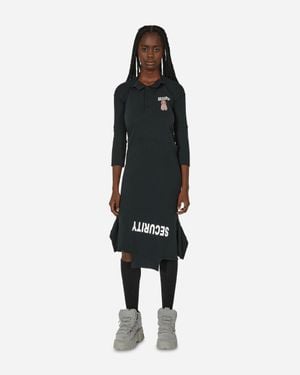 PROTOTYPES Cut Up Polo Dress - Black