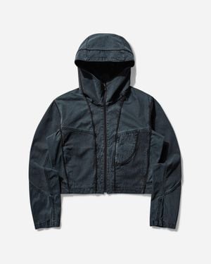 Hyein Seo S Dyed Crop Jacket Moonscape - Blue