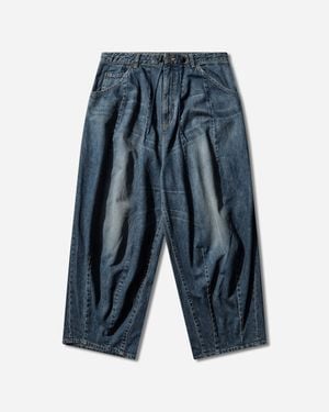 Needles Men S Hd baggy Jeans Indigo - Blue