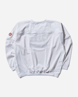 Cav Empt S Mesh Track Crewneck Top - Grey
