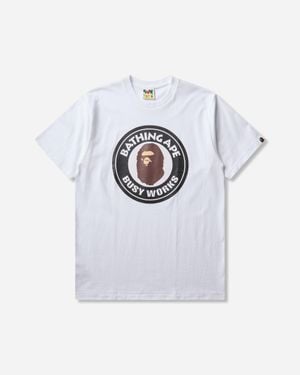 A Bathing Ape Men S Busy Works T-shirt - White