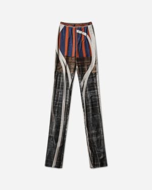 OTTOLINGER Women S Mesh Trousers Racing Plaid - White