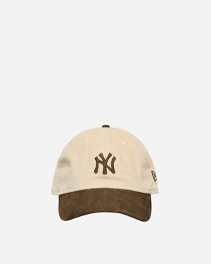 KTZ New York Yankees Premium Cord 9Twenty Cap Cream - Natural