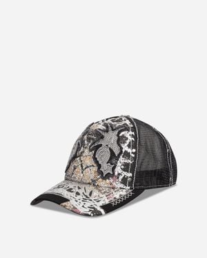 Chio Double Seahorse Patch Mesh Back Cap - Black